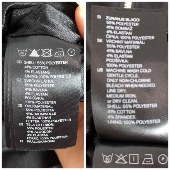 ⬇️$30 H&M Black Satin Bodycon Dress 8 New - Picture 7 of 8